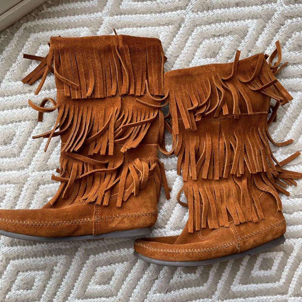 Minnetonka Fringe Boot
